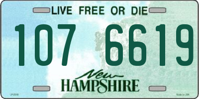 NH license plate 1076619
