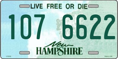 NH license plate 1076622