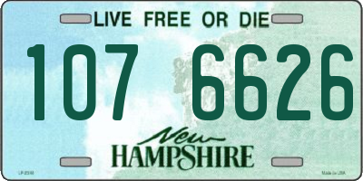 NH license plate 1076626
