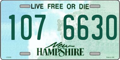 NH license plate 1076630