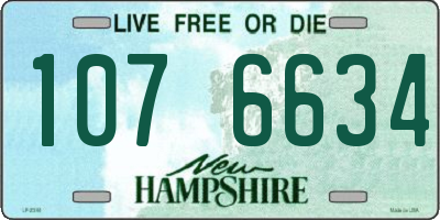 NH license plate 1076634