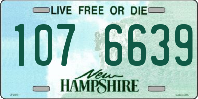 NH license plate 1076639