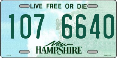 NH license plate 1076640