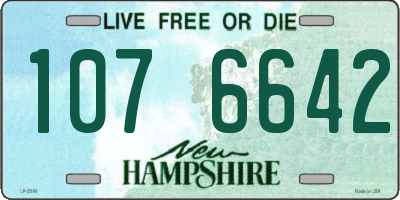 NH license plate 1076642