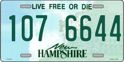 NH license plate 1076644
