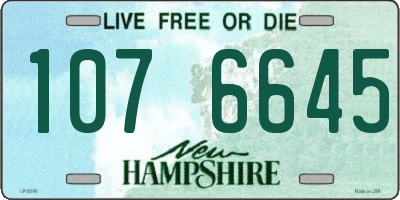 NH license plate 1076645