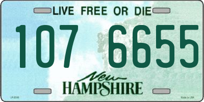 NH license plate 1076655