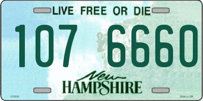 NH license plate 1076660
