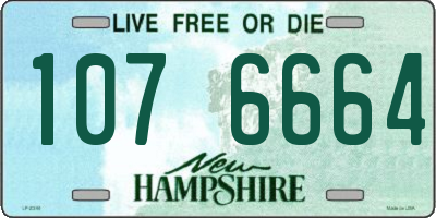 NH license plate 1076664