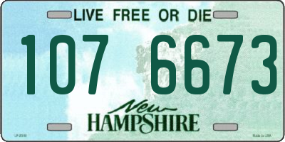 NH license plate 1076673