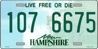 NH license plate 1076675