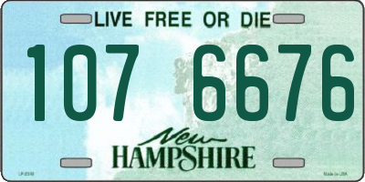 NH license plate 1076676