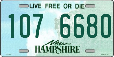 NH license plate 1076680