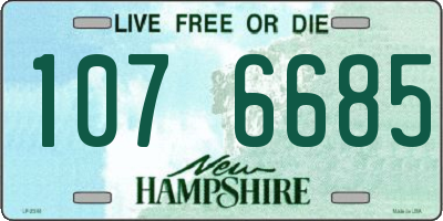 NH license plate 1076685