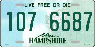 NH license plate 1076687