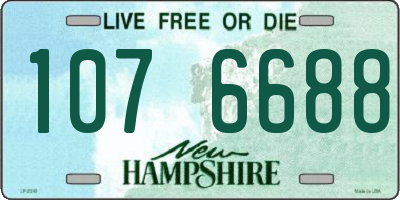 NH license plate 1076688