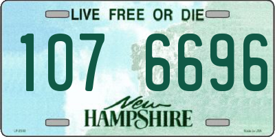 NH license plate 1076696