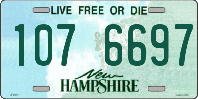 NH license plate 1076697