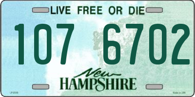 NH license plate 1076702