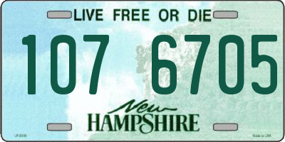 NH license plate 1076705