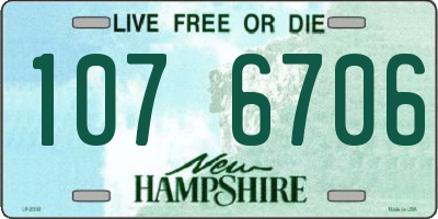 NH license plate 1076706