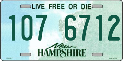 NH license plate 1076712