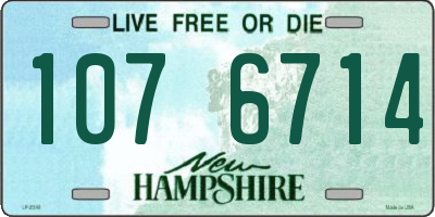 NH license plate 1076714