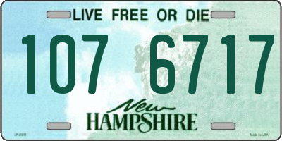 NH license plate 1076717