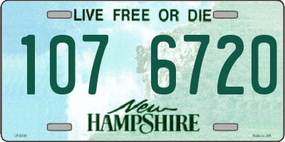 NH license plate 1076720