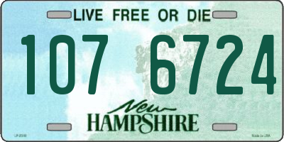 NH license plate 1076724