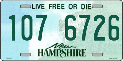 NH license plate 1076726