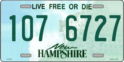 NH license plate 1076727