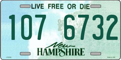 NH license plate 1076732