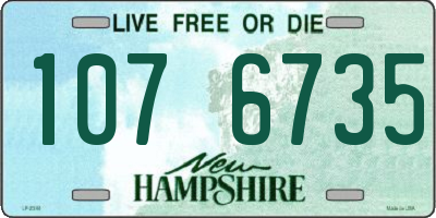 NH license plate 1076735