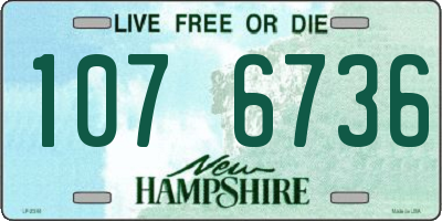 NH license plate 1076736