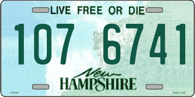 NH license plate 1076741