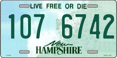 NH license plate 1076742