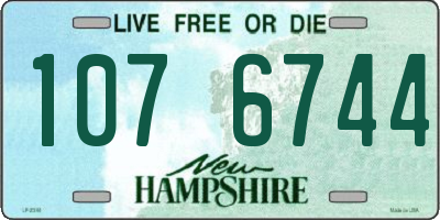 NH license plate 1076744
