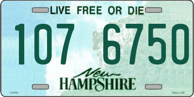 NH license plate 1076750