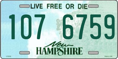 NH license plate 1076759