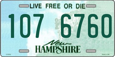 NH license plate 1076760