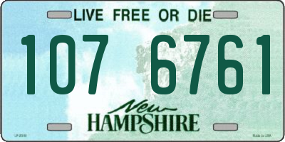 NH license plate 1076761