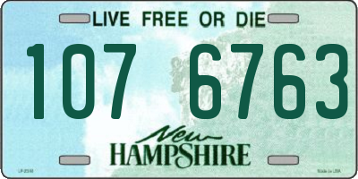 NH license plate 1076763
