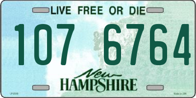 NH license plate 1076764