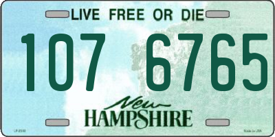 NH license plate 1076765