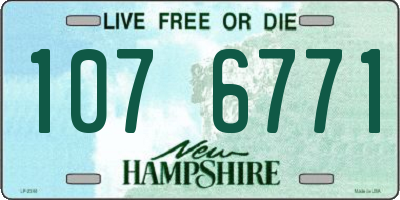NH license plate 1076771