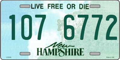 NH license plate 1076772