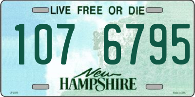 NH license plate 1076795