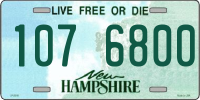 NH license plate 1076800