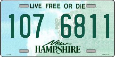 NH license plate 1076811
